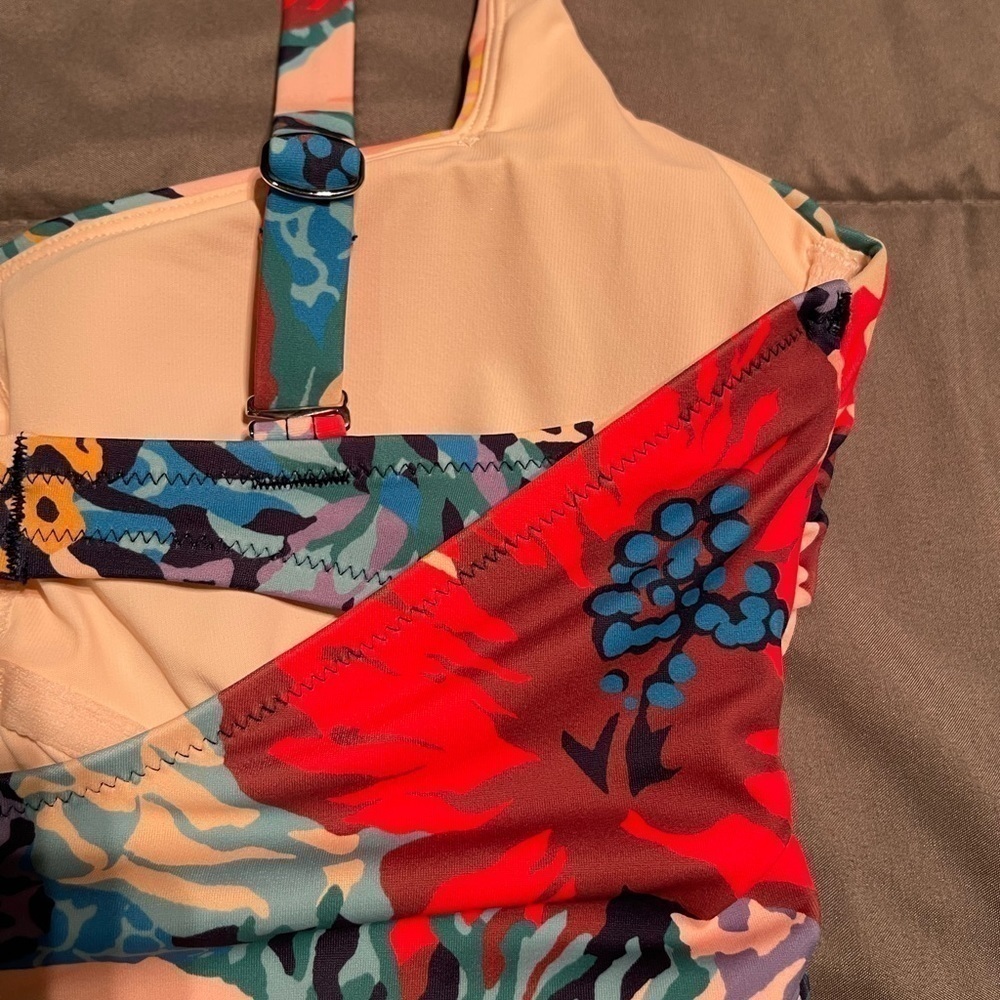 NWOT Womens Athleta Square Neck Bra Cup Print Tankini, Multiple Sizes - Picture 7 of 15
